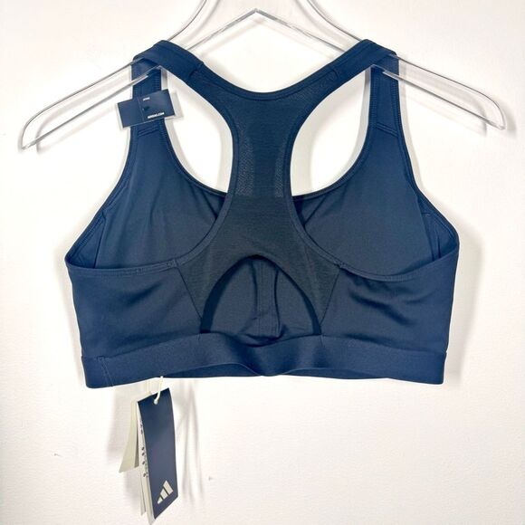 Adidas Women's Size Large NWT Black Powerreact Techfit Medium Support Sports Bra - Picture 2 of 10